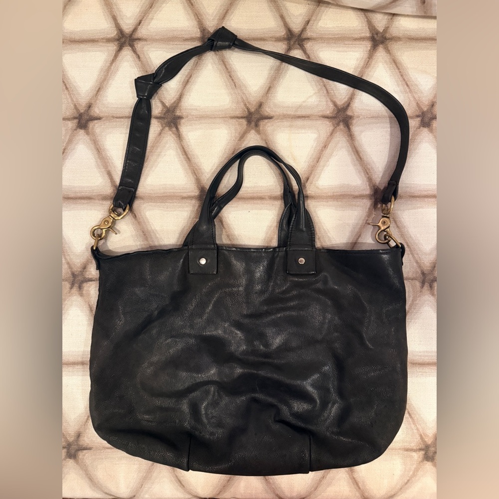 Clare V. leather messenger bag